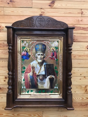 Кіот різьблений дерев'яний