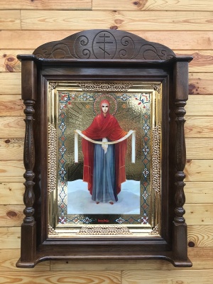 Кіот різьблений дерев'яний