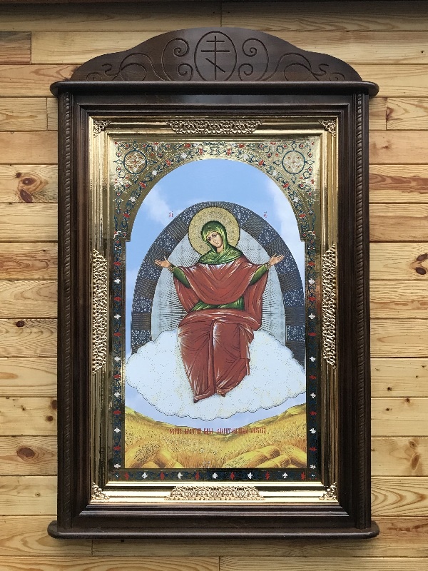 Кіот різьблений дерев'яний настінний
