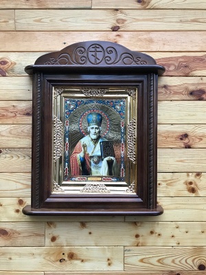 Кіот настінний різьблений дерев'яний