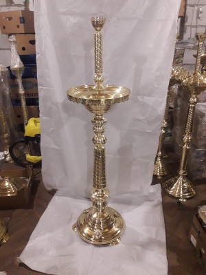 Підсвічник церковний пісочний великий заказний (з ангелами) + корона