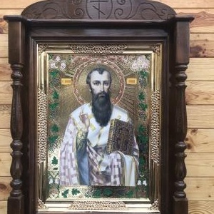 Кіот різьблений дерев'яний