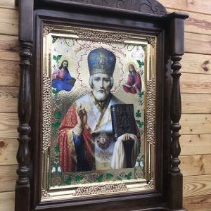 Кіот різьблений дерев'яний