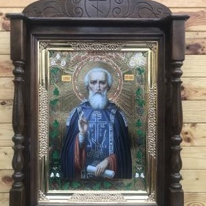 Кіот різьблений дерев'яний