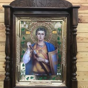 Кіот різьблений дерев'яний