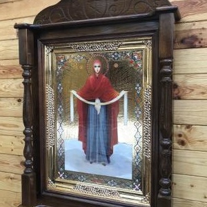 Кіот різьблений дерев'яний