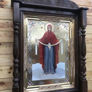 Кіот різьблений дерев'яний