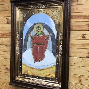 Кіот різьблений дерев'яний настінний
