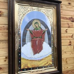 Кіот різьблений дерев'яний настінний