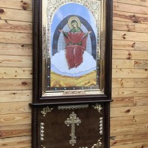 Кіот підстінний різьблений дерев'яний