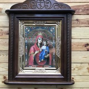 Кіот настінний різьблений дерев'яний