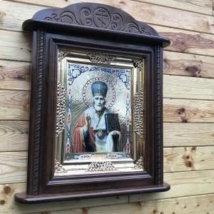 Кіот настінний різьблений дерев'яний