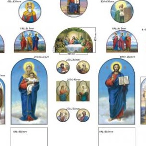 Приклад ескізу ікон на іконостас