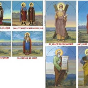 Приклад ескізу ікон на іконостас