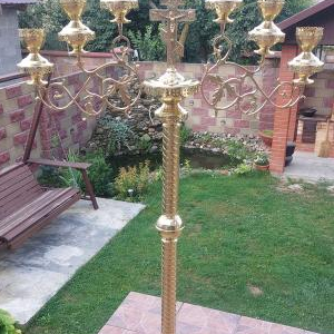 Семисвічник запрестольний (200) прямі труби, висічка